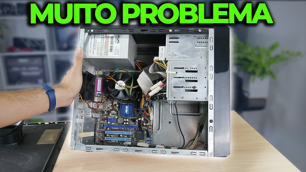 UM PC ANTIGO MUITO LENTO, TIVE QUE RESOLVER TROCANDO PEÇAS, CPU, RAM, SSD.. FICOU OUTRO!