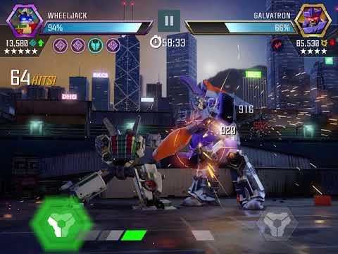 Transformers Forged To Fight. Sig lvl 35 Maxed Out Wheeljack vs Galvatron AM lvl 100
