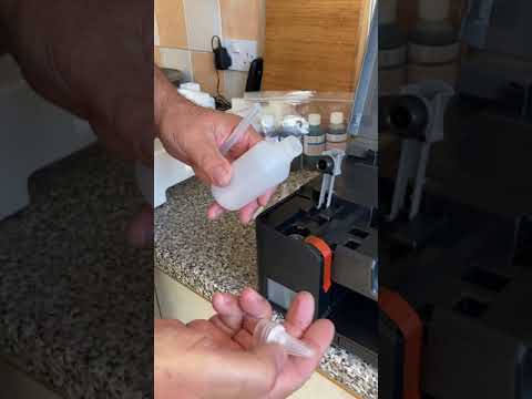 Video thumbnail: Filling A Canon G Series Mega Tank Printer With Edible Ink.