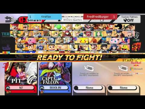 Beachcon 2017 - Smash 4 -KiraFlax (Pit) VS FredFredBurger (Falcon) - Winners Quarters