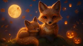 🌕 Cozy Autumn Lullaby for Kids — Fox Family Sleep Music 🦊🍂