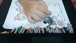 Coloring Picture Of A Little Girl Surprised To See A Wolf On Her Grandmother's Bed 7 - At All Costs