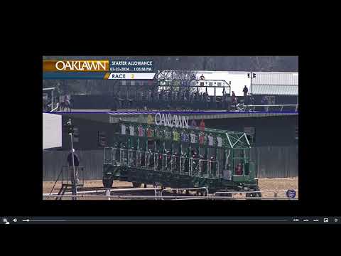 Huntsville Wins Race 2 Oaklawn Park. Full Race Fri. Feb. 23, 2024.