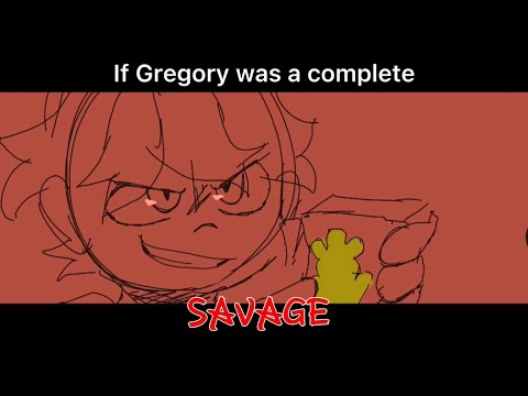 If Gregory was a complete SAVAGE // FNAF Security Breach Animatic (Flipaclip)