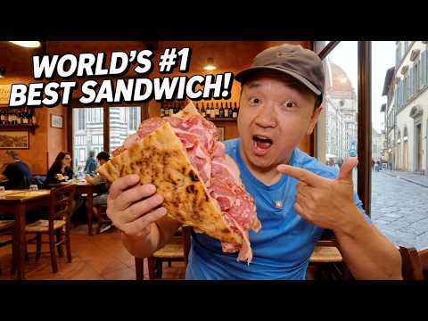 Best CHEAP EATS! 24 Hour Italian STREET FOOD Tour of Florence Italy