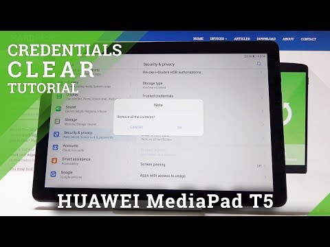 How to Remove All Licenses in HUAWEI MediaPad T5 - Clear Credentials