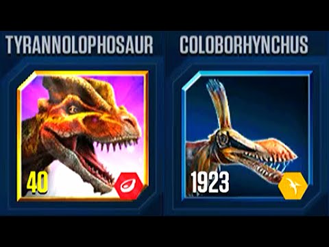 TYRANNOLOPHOSAUR VS COLOBORHYNCHUS, INCOME INDOMINUS REX | JURASSIC WORLD THE GAME