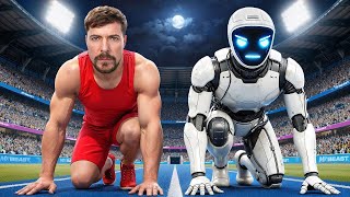 Worlds Fastest Man Vs Robot! @MrBeast 