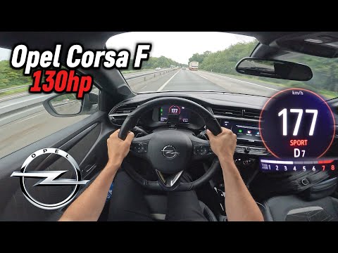 2023 Opel Corsa F 1.2 Turbo (130 hp) | POV Autobahn Test Drive in Germany