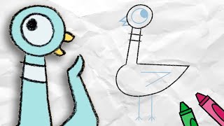 How to Draw The Pigeon | Drawing Videos For Kids 🖍️ | Mo Willems Workshop