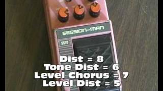 Video thumbnail for Demo de la pedale Ibanez Session Man SS10 by yococ14