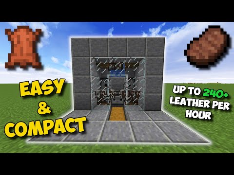 Unbelievable! Easiest Leather Farm for 1.16+ Minecraft
