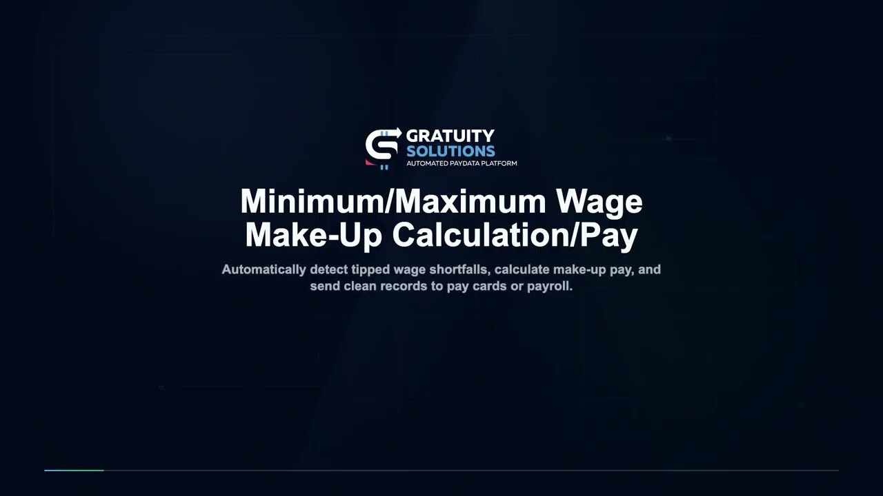 Minimum Wage Make-Up Pay — Gratuity Solutions