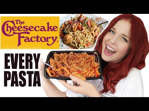 Experimentando TODAS AS MASSAS da Cheesecake Factory! Qual é a melhor?