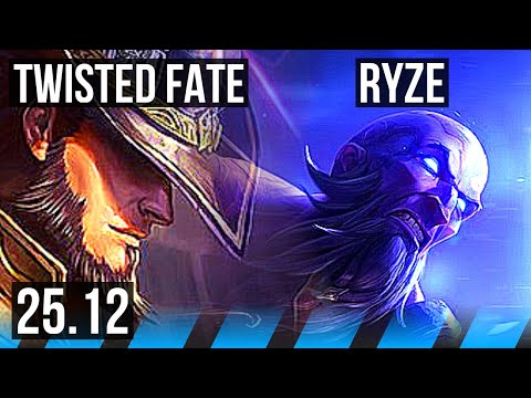 TWISTED FATE vs RYZE (MID) | Rank 30 | KR Challenger | 25.12