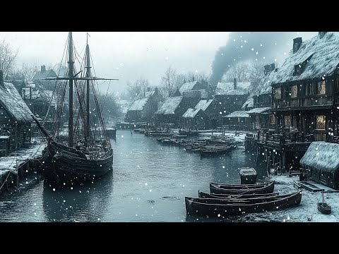 Winter at Old Medieval Village - Relaxing Medieval Music for Healing, Calm, and Deep Focus