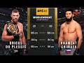 UFC 319 Khamzat Chimaev Vs Dricus Du Plessis Full Fight Highlights Breakdown