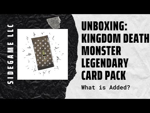 Unboxing: Kingdom Death: Monster: Legendary Card Pack: SideGame LLC