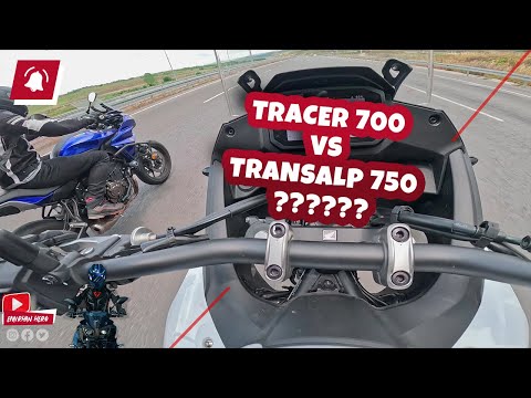 Thumbnail for Yamaha Tracer 700 vs Honda Transalp 750 Roll Race by Honda Transalp