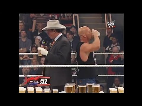 WWE Beer Tasting Between JBL & Stone Cold Steven Austin (Saturday Night Heat) Main Event 2006 🍻