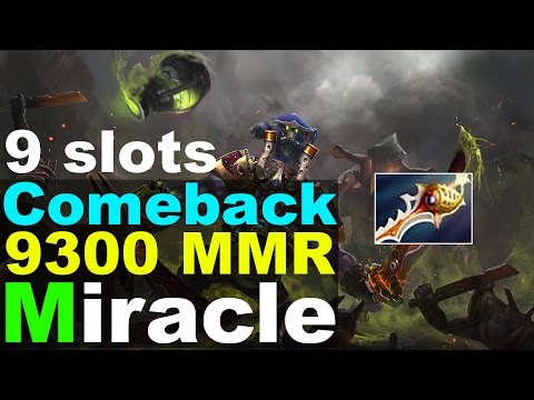 9300 MMR Miracle Alchemist Rapier & Comeback 1109 GPM 9 slots | Highlights 7.02 — Dota 2