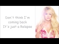 Carrie Underwood ~ Relapse (Lyrics)