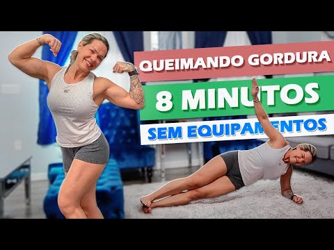 8 MIN TREINO HIIT - QUEIME TODAS AS CALORIAS DO NATAL E ANO NOVO | SEM EQUIPAMENTOS