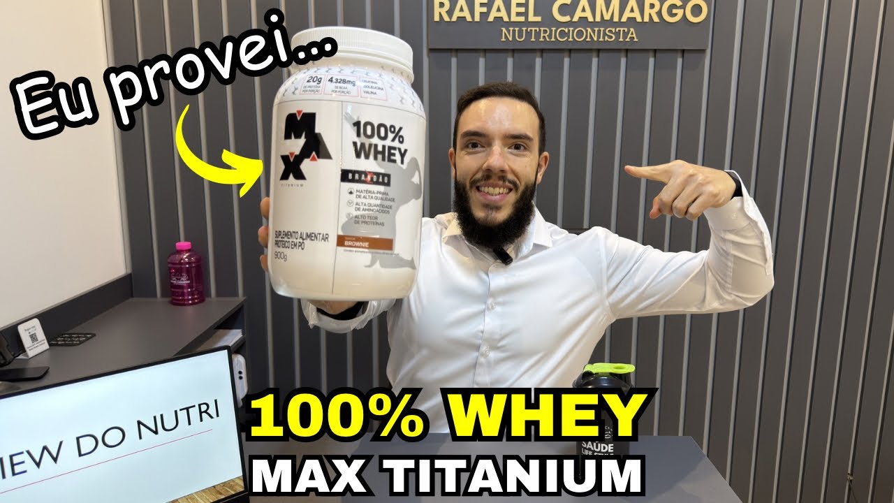 Miniatura da avaliação em vídeo de Suplemento Max Titanium Power Protein Crisp 44g Chocolate Truffle