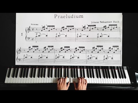 Bach - Prelude in C Major ( Piano Tutorial )