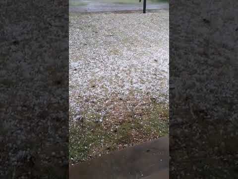 Hailstorm on 5/13 Breckenridge Tx