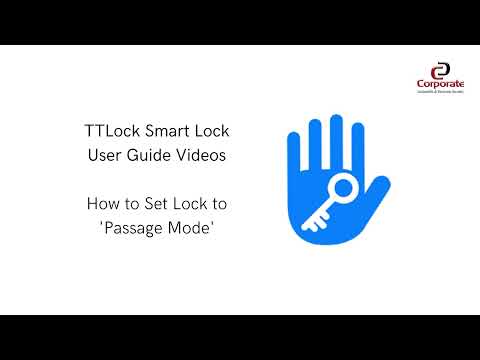 Part of a video titled TTLock - Setting Up Passage Mode | Corporate Locksmiths - YouTube