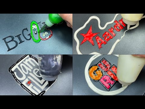 Animation Studio Logos Pancake Art - Big Idea, Aardman, Jam Filed, GURU