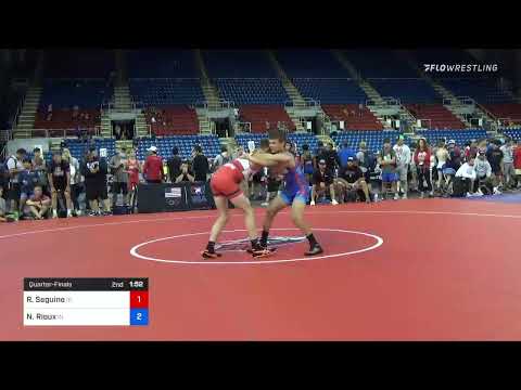 94 Lbs Quarterfinal - Rider Seguine, Idaho Vs Nathan Rioux, Indiana 7a81