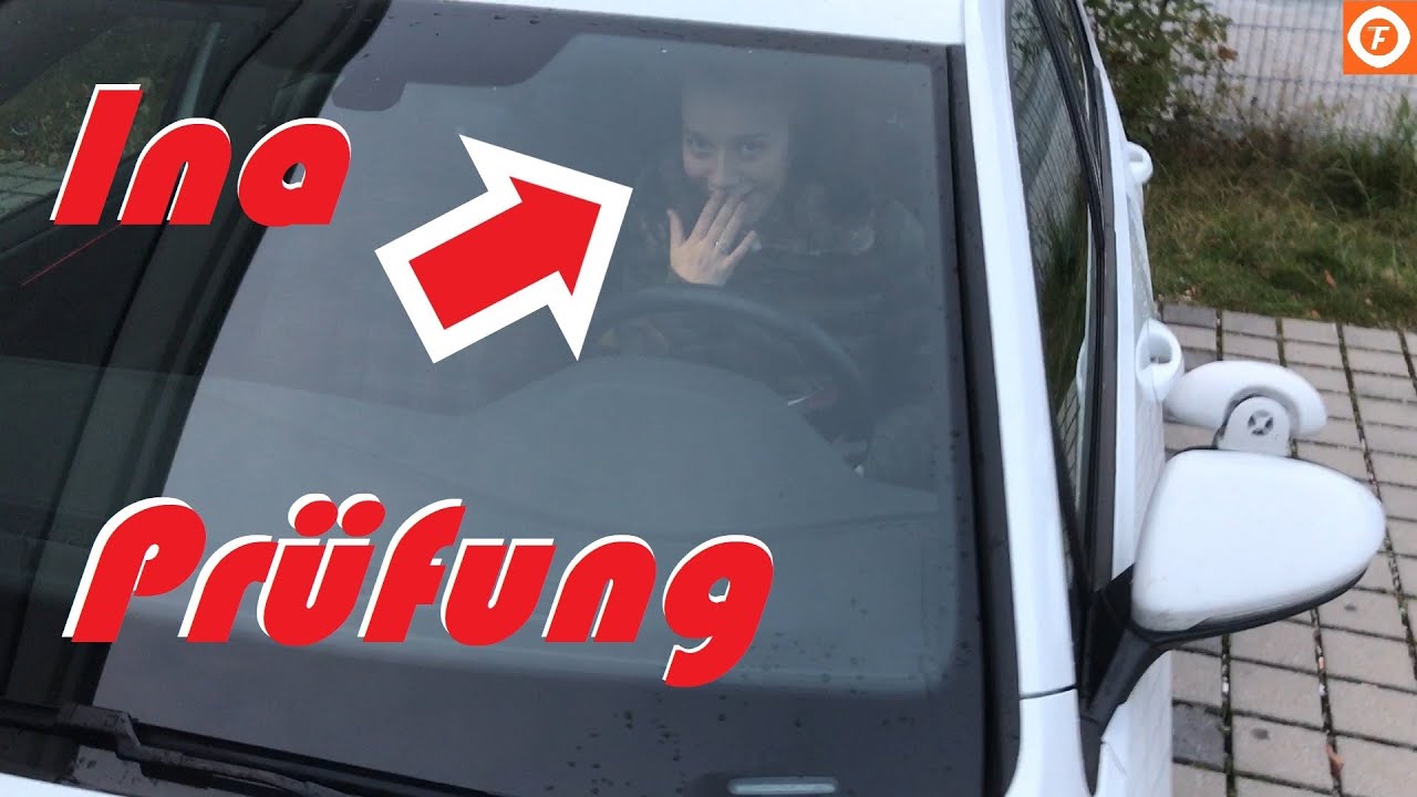 Fahrprüfung mit Gti. Ina freut sich auf die Autobahn?