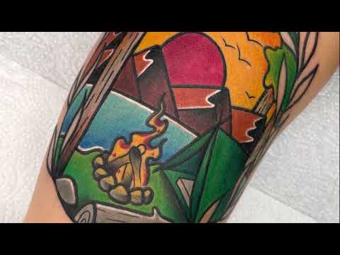 Traditional Tattoo Time Lapse | 4K Video