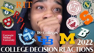 WAITLISTED FROM EVERY IVY!|College Decision Reactions 2022 | (Ivies, CMU, UMich)