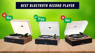 ✅ Top 5 Best Bluetooth Record Player | Best Bluetooth Record Player