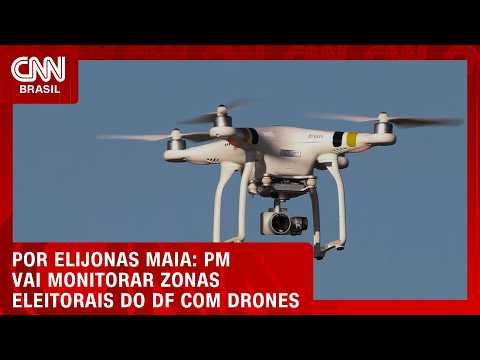 Eleições: Brasília terá 12 drones para segurança em zonas eleitorais | LIVE CNN