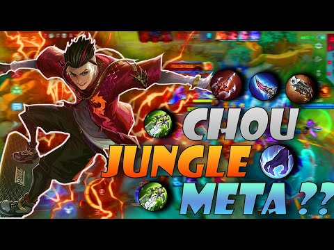 CHOU JUNGLE META??🥵🥵 | Chou one shot damage build | Chou better jungler then explaner | MLBB