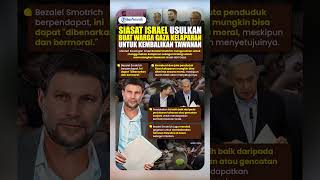 Makin Tak Bermoral, Siasat Israel Tega Usulkan Buat Warga Gaza Kelaparan untuk Kembalikan Tawanan