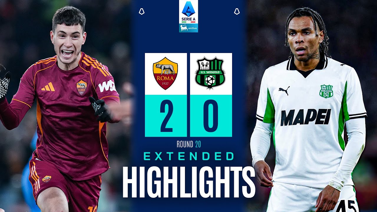 MAXI SINTESI ROMA-SASSUOLO 2-0 | EXTENDED HIGHLIGHTS | SERIE A ENILIVE 2025/26
