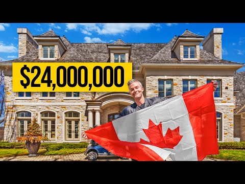 Touring A $24 Million Canadian Mansion on a Golf Course