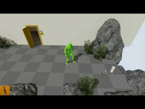 UE4 Adventure Kit WIP 38 - Fourth Game Style Example - Point And Click