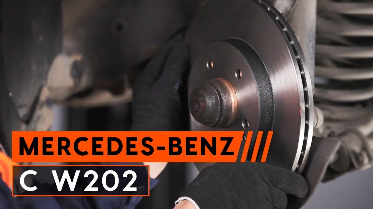 Cómo cambiar: discos de freno de la parte delantera - Mercedes W202 | Guía de sustitución