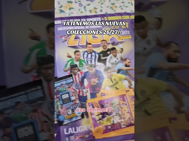 Vídeo relacionado con Cromos (pegatinas) de la liga 2025 2026 (Lote Album de obsequio + 5 sobres)