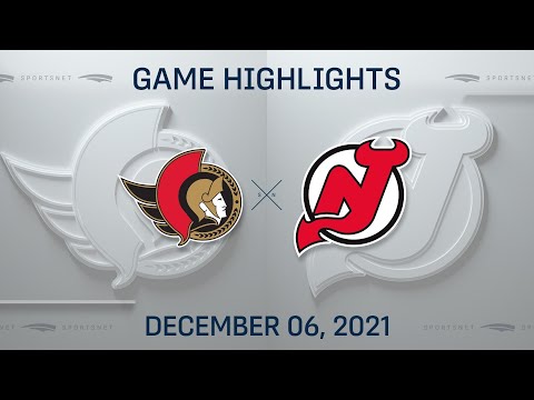 NHL Highlights | Senators vs. Devils - Dec. 6, 2021