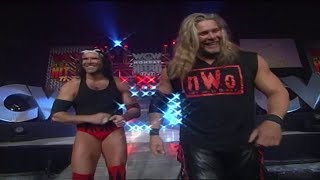 Kevin Nash w/Scott Hall (nWo Wolfpac Elite) vs. The Giant (nWo B&amp;W) Battle of the GIANTS entrances