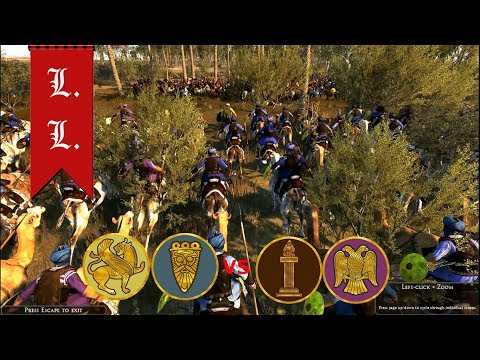 Attila Total War - Online gameplay - 2vs2 Sassanid Empire, Langobards vs Lakhmids, ERE (#66)