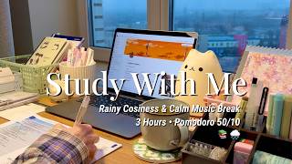 Download lagu 3-HR STUDY WITH ME on A Rainy Day π§οΈ Pomodoro 50/10 Rain Sound | Deep Focus mp3 Download lagu 3-HR STUDY WITH ME on A Rainy Day π§οΈ Pomodoro 50/10 Rain Sound | Deep Focus mp3