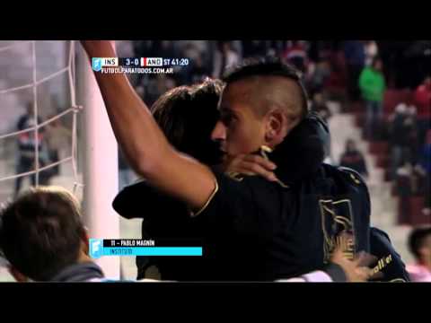 Gol de Magnín. Instituto 3 - Los Andes 0. Fecha 22. Primera B Nacional 2015. FPT.